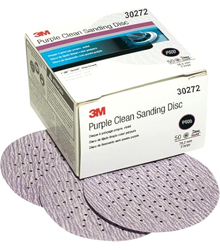 Amazon.com: 3M Hookit Purple Clean Sanding Disc 343U, 30260